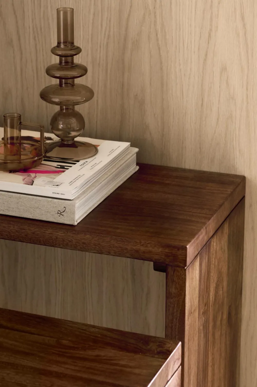 Ellos Home Sidebord / skrivebord Helle, sæt med 2 Brunvokset Best