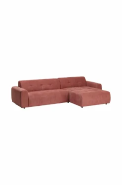 Ellos Home Sofa Alvaleja 2,5-sæders med Chaiselong Terracitta