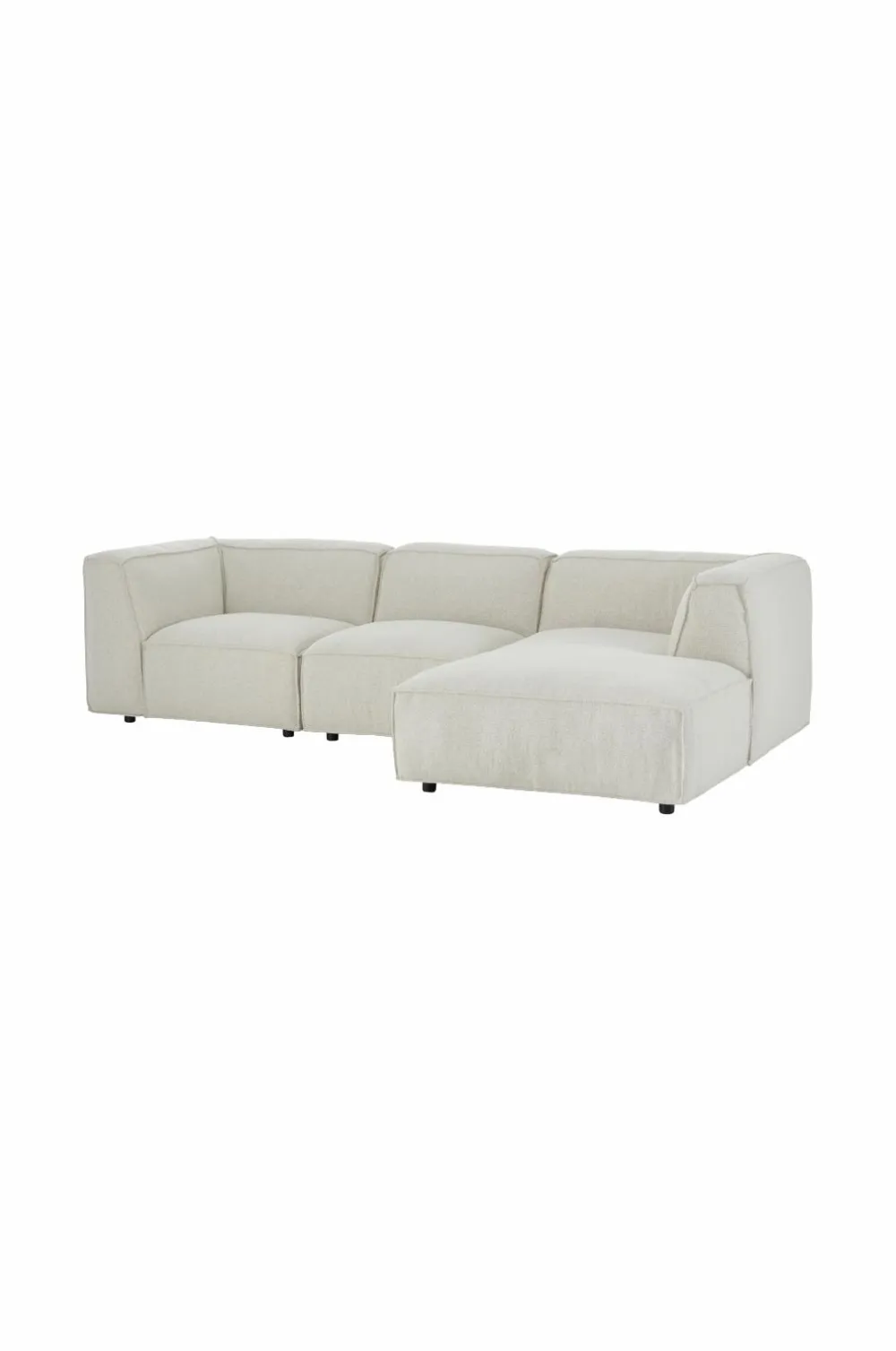 Ellos Sofaer & Lænestole>Home Sofa Bina 3-pers. med højrevendt chaiselong Lys beige