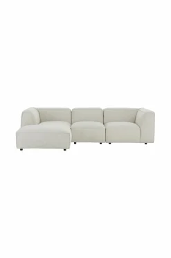 Ellos Home Sofa Bina 3-pers. med venstrevendt chaiselong Lys beige Online