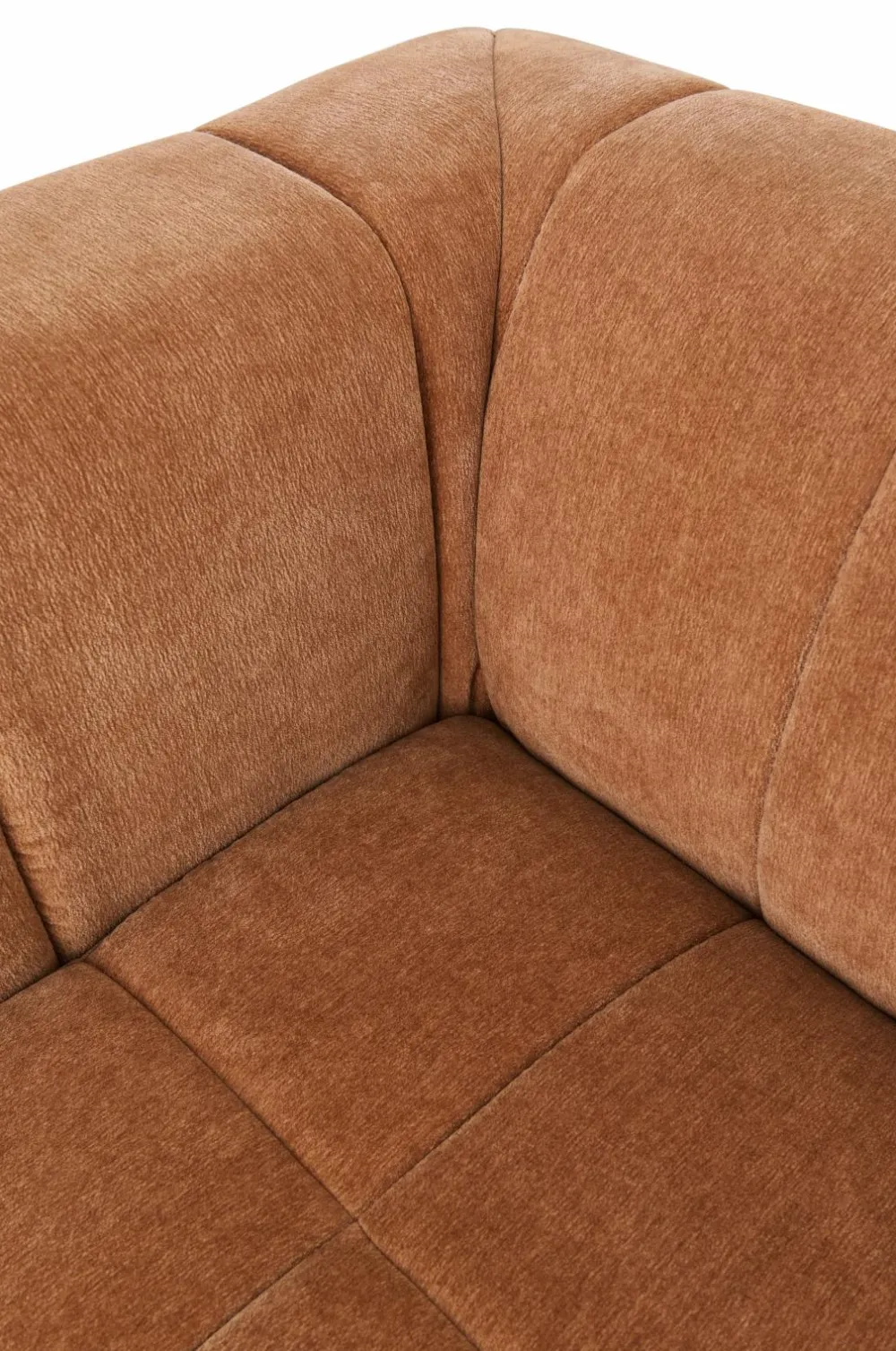 Ellos Home Sofa Corvetta 4-personers med Chaiselong Kanelbrun Discount