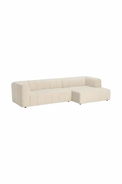 Ellos Home Sofa Corvetta 4-personers med Chaiselong Cremet hvid New
