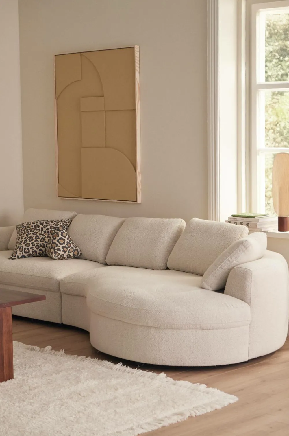 Ellos Sofaer & Lænestole>Home Sofa Lexina 2,5-sæders med Chaiselong Cremefarvet