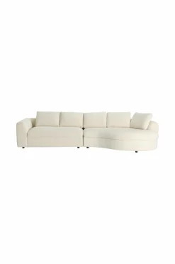 Ellos Sofaer & Lænestole>Home Sofa Lexina 2,5-sæders med Chaiselong Cremefarvet
