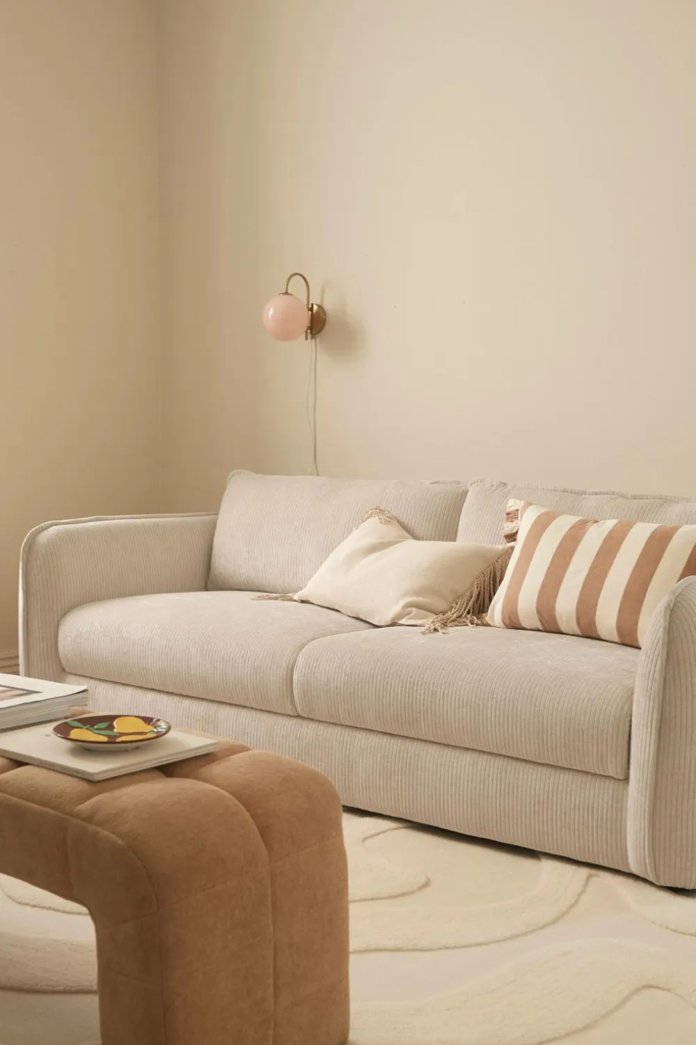 Ellos Sofaer & Lænestole>Home Sofa Lindina 3-sæders Naturlig hvid