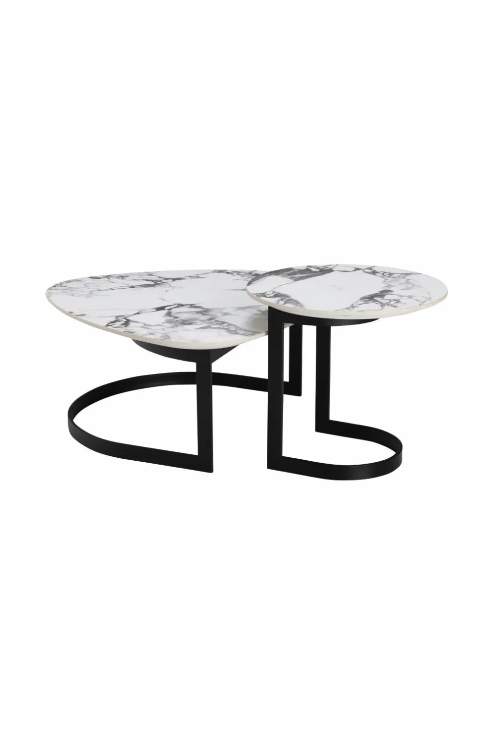 Ellos Home Sofabord Triolika 2 dele Sort / marmor Hot