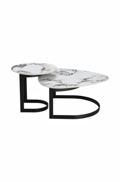 Ellos Home Sofabord Triolika 2 dele Sort / marmor Hot