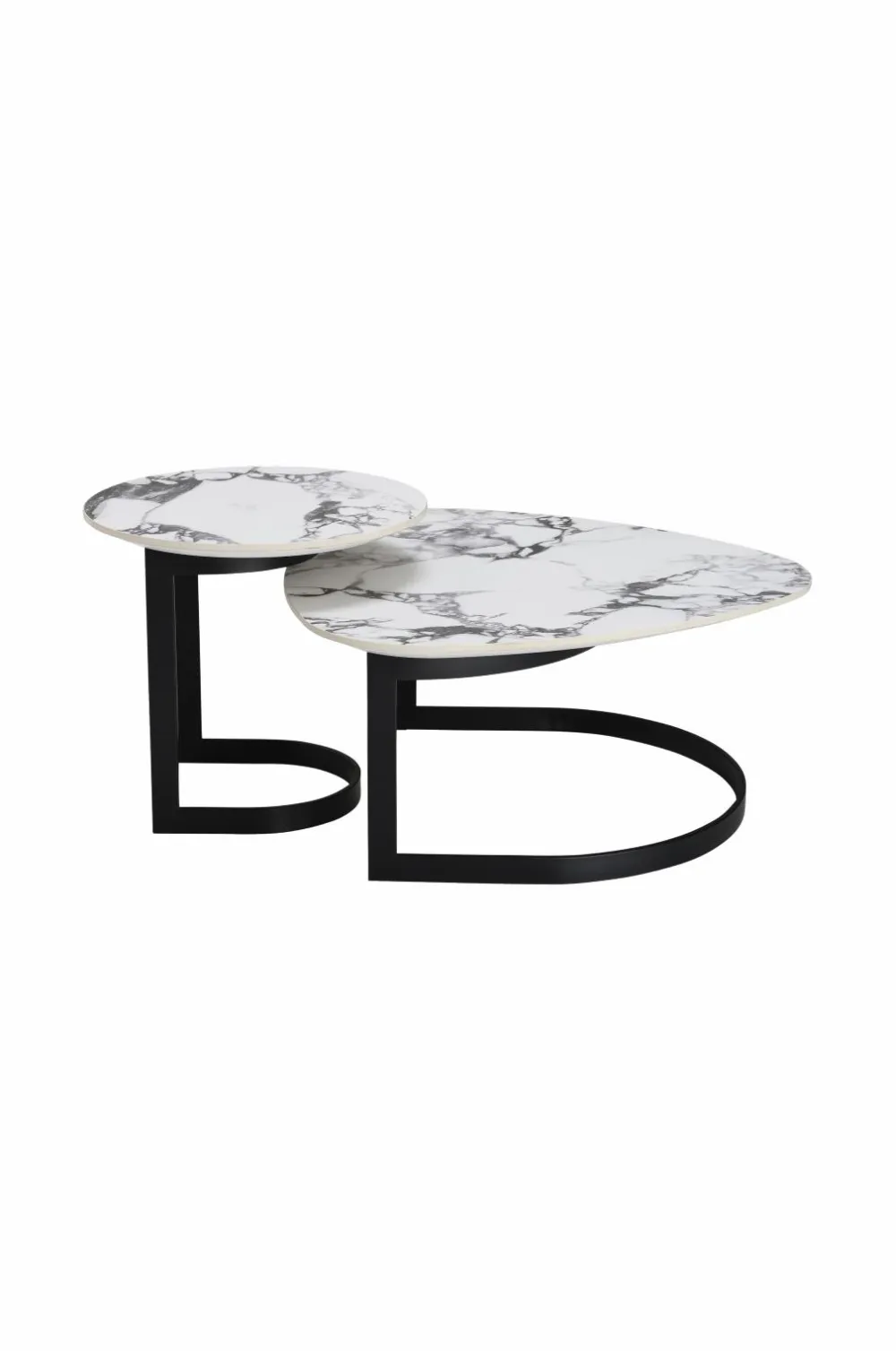 Ellos Home Sofabord Triolika 2 dele Sort / marmor Hot