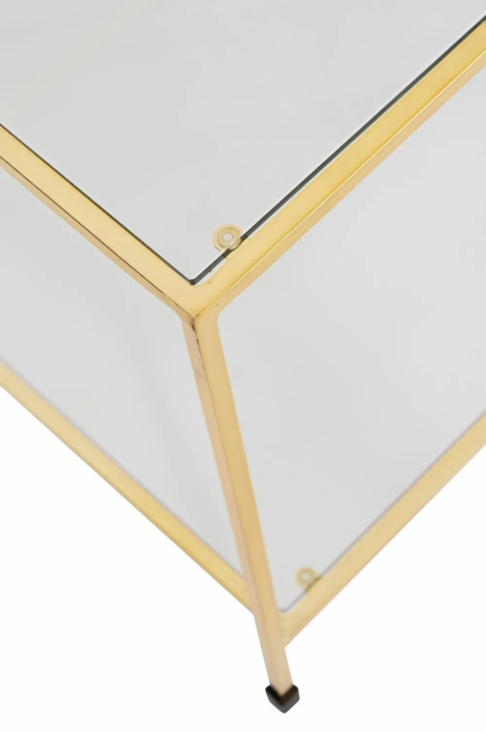 Ellos Home Sofabord Missi 120x60 cm Messing/klart glas Outlet