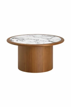 Ellos Home Sofabord Ramma Ø 90 cm Brun / marmor New