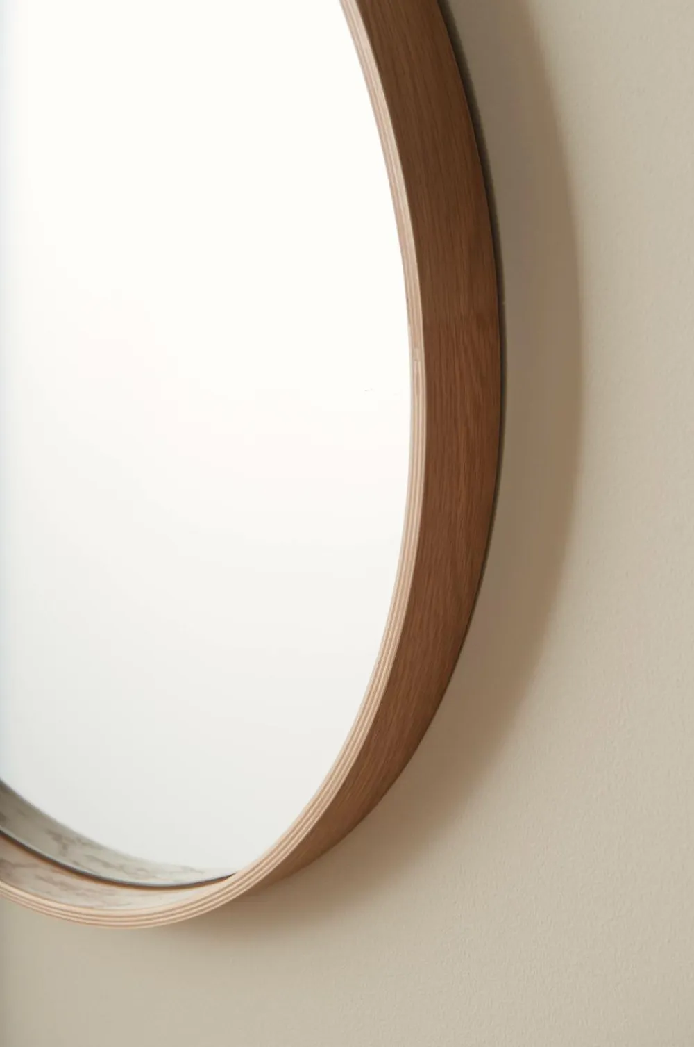 Ellos Home Spejl Elin Ø 80 cm Beige Discount