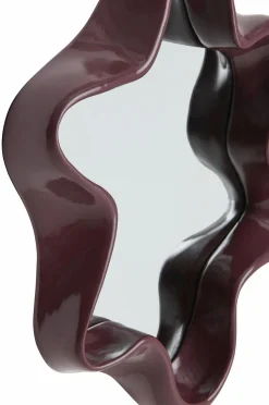 Ellos Home Spejl Mirror Flow Burgundy Best