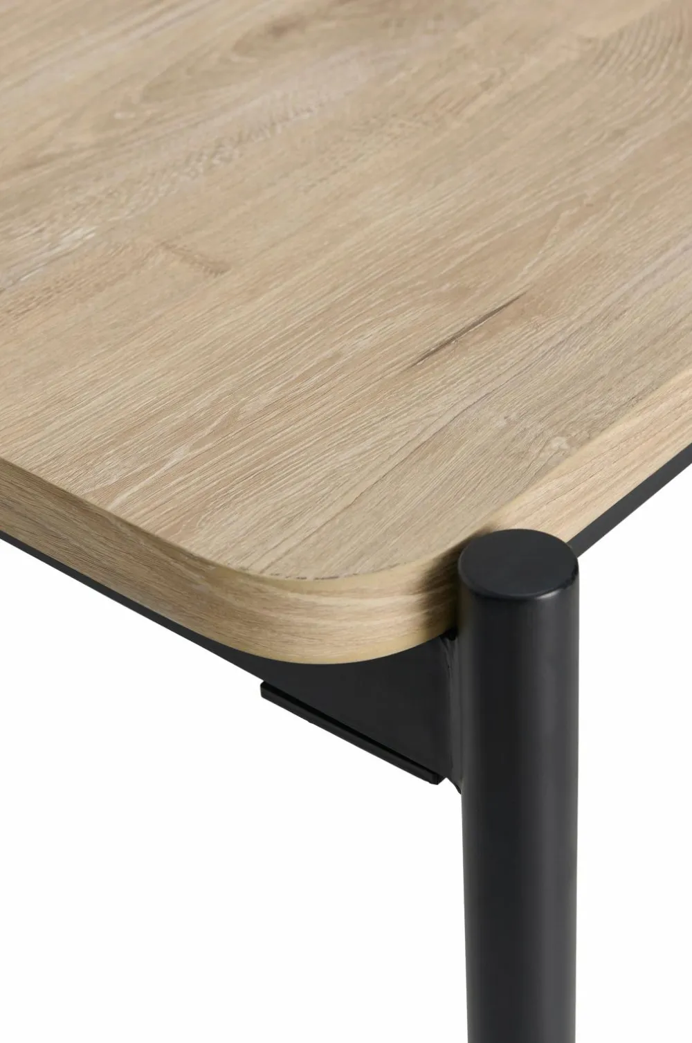 Ellos Home Spisebordssæt Gilda 2 Stolar, 75x85 cm hvidlaseret bord / sorte stole Sale