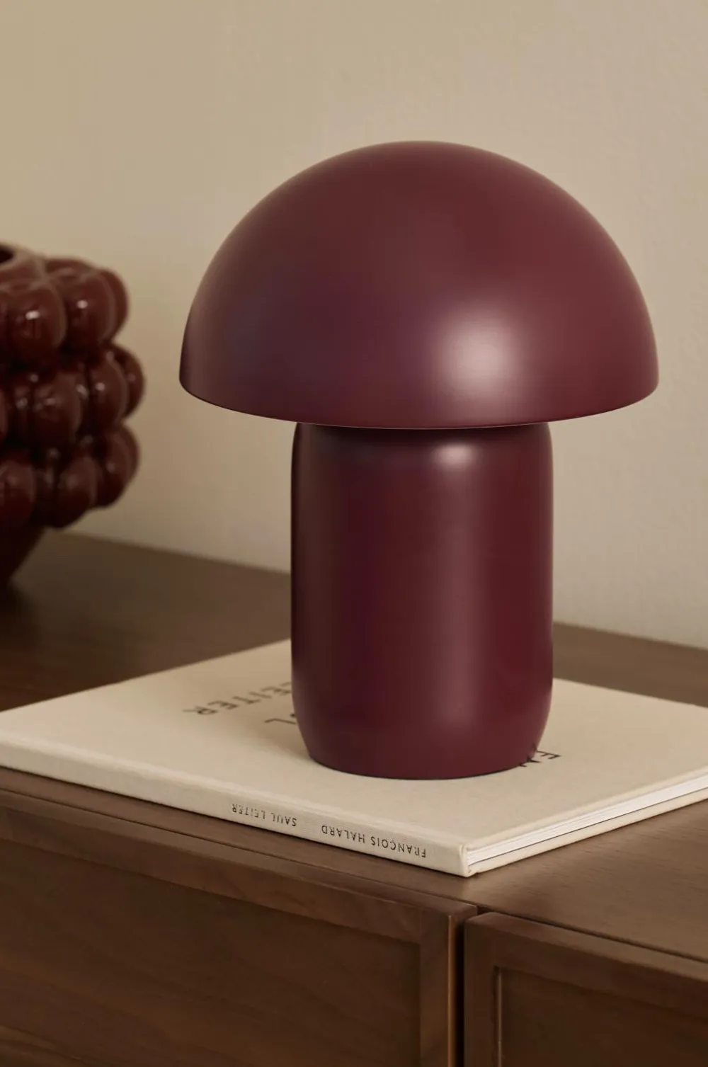Ellos Home Ted genopladelig bordlampe Winered