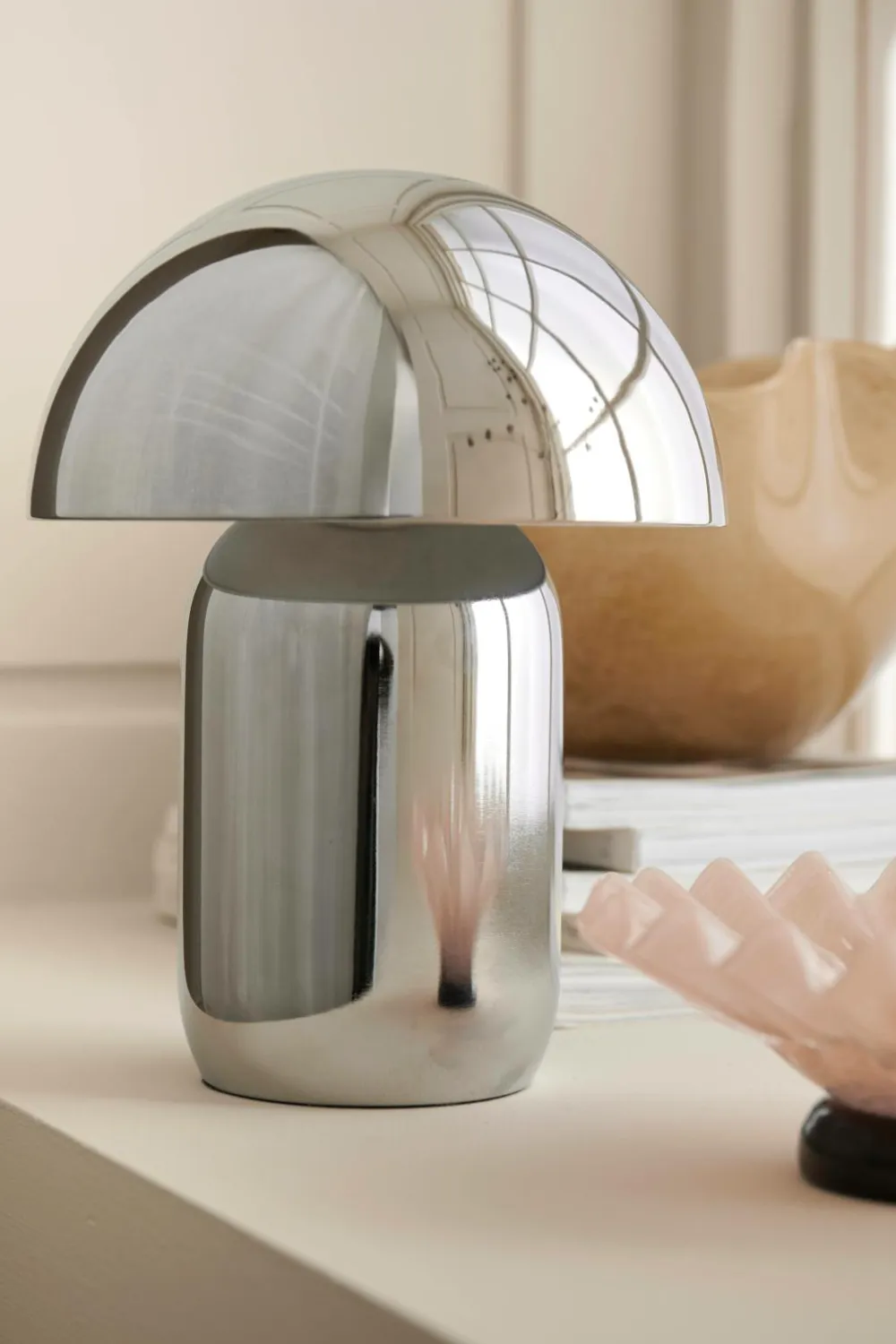 Ellos Genopladelige Lamper|Bordlamper>Home Ted genopladelig bordlampe Krom