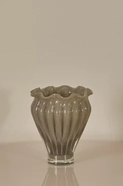Ellos Vaser>Home Vase Noor højde 20 cm Grå