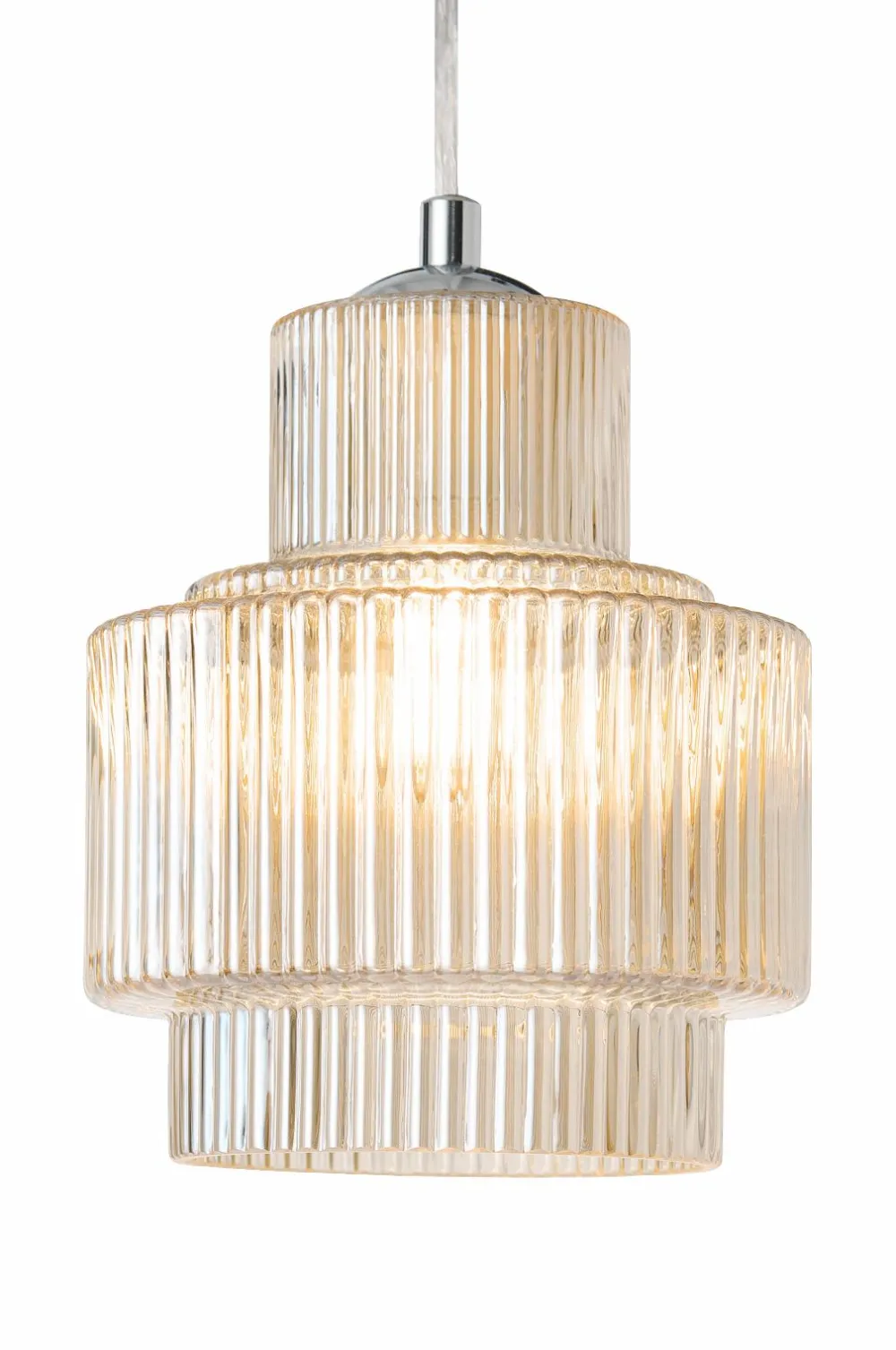 Ellos Pendler>Home Vindueslampe Alva amber/forkromet