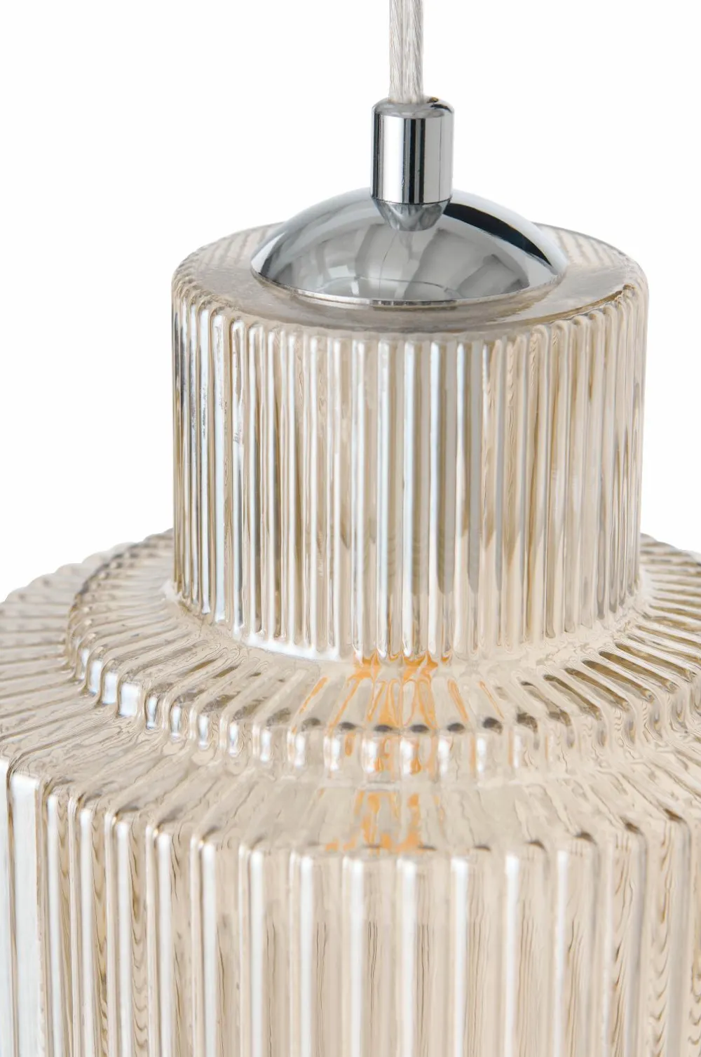 Ellos Pendler>Home Vindueslampe Alva amber/forkromet