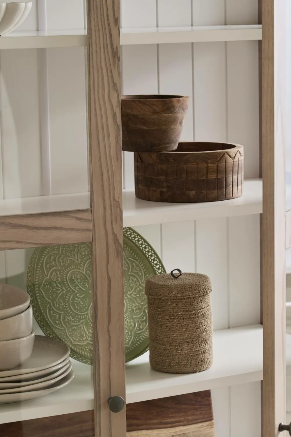 Ellos Reoler Og Opbevaring>Home Vitrineskab Wilma Soap finish Natur Birk