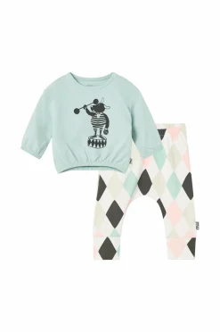 Ellos Toppe & T-Shirts>Milly & Willy Buks + top Seneca Green mønstret
