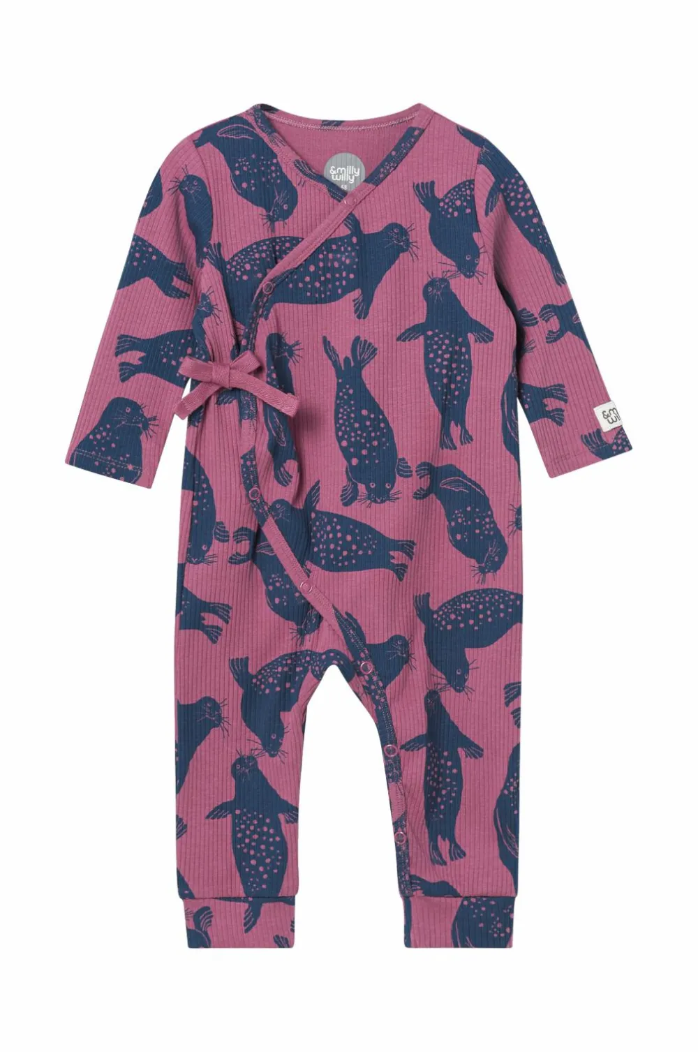 Ellos Milly & Willy Pyjamasoverall Lo Vinrødmønstret Best