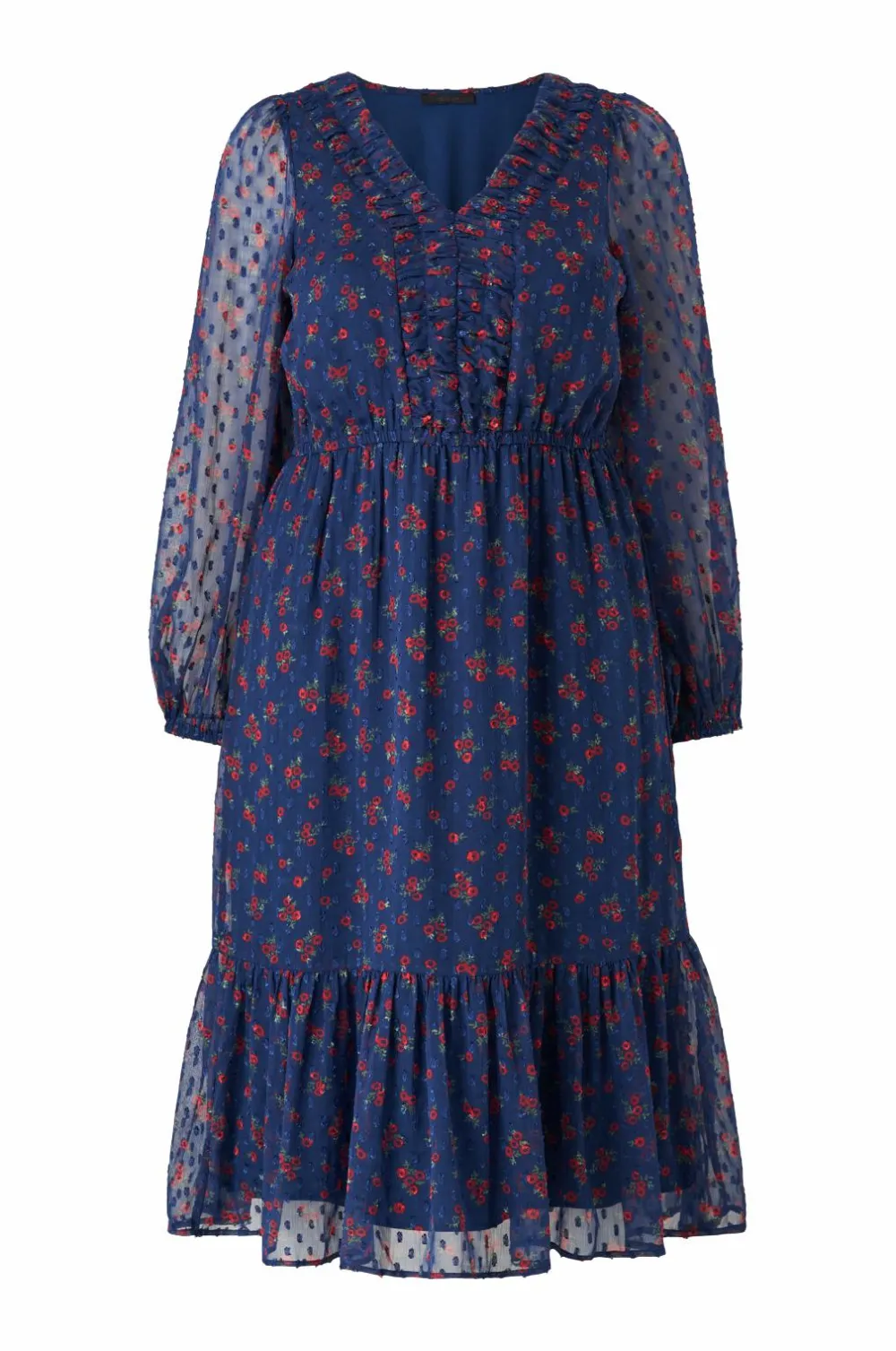 Ellos Kjoler>Plus collection Kjole Bonita Blomstret
