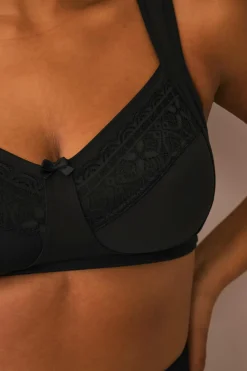 Ellos Plus collection Bh med bøjler med en blonde sort Sale