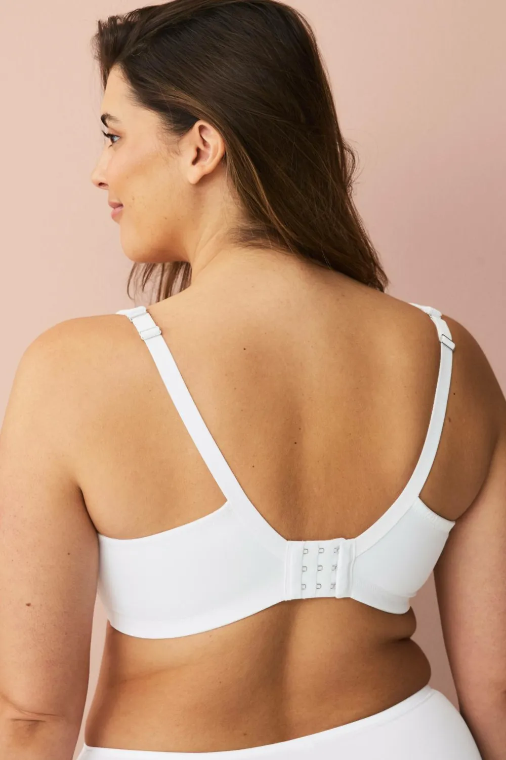 Ellos Plus collection Bøjle-bh med mesh-forede skåle Hvid Online