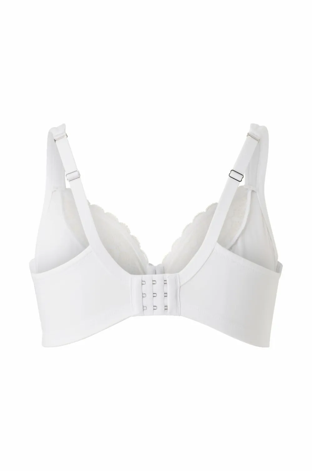 Ellos Plus collection Bøjle-bh med mesh-forede skåle Hvid Online