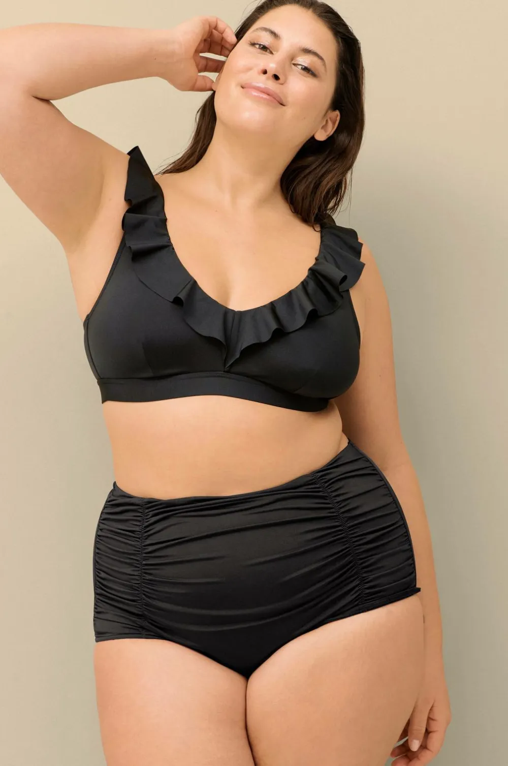 Ellos Plus collection Blød bikini-bh Sort Sale