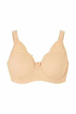 Ellos Plus collection Bh med bøjler med blondedetaljer Beige Best