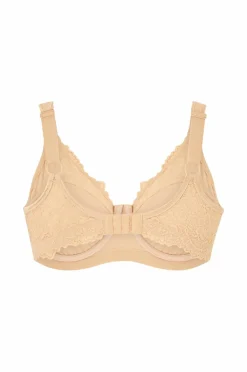 Ellos Plus collection Bh med bøjler med blondedetaljer Beige Best