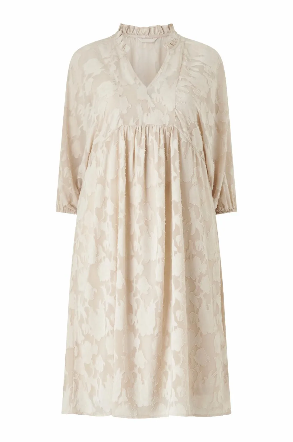 Ellos Kjoler>Plus collection Kjole Beige