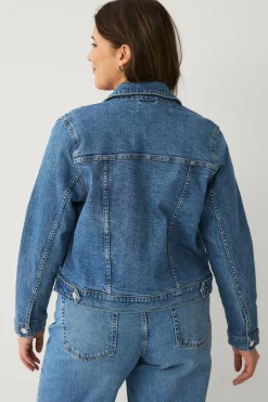 Ellos Plus collection Cowboyjakke Blå Discount