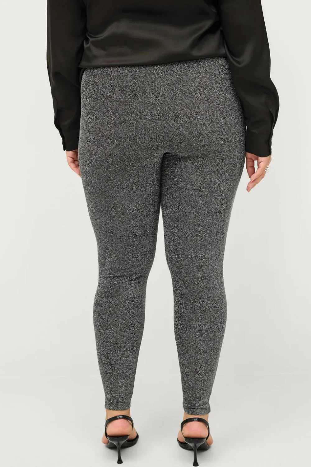 Ellos Tights & Leggings>Plus collection Leggings Lana Sortsølvfarvet