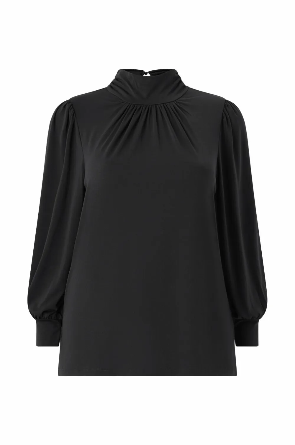 Ellos Toppe & Tank-Toppe>Plus collection Top med pufærmer sort