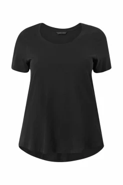 Ellos Plus collection Top med rund hals Sort Discount