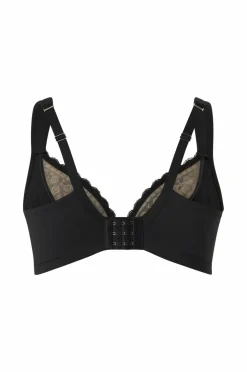 Ellos Plus collection Bøjle-bh med mesh-forede skåle Sort New