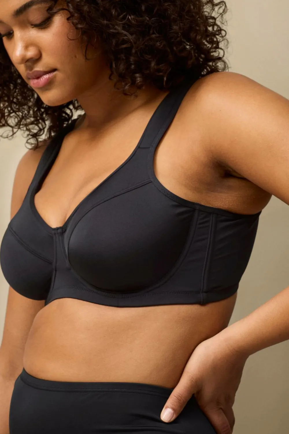 Ellos Plus collection Bikini-BH med bøjle Sort New