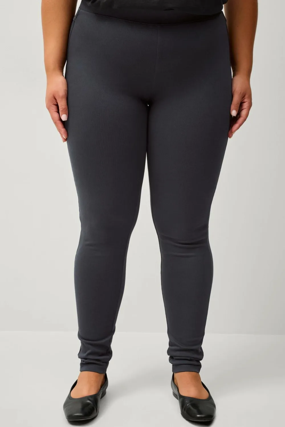 Ellos Basistøj|Tights & Leggings>Plus collection Treggings med høj talje Marine