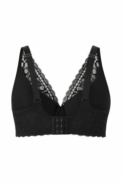 Ellos Plus collection Bøjle-bh med blondedetaljer Sort Hot