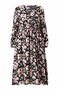 Ellos Plus collection Kjole med kittel Rosa blommig Sale