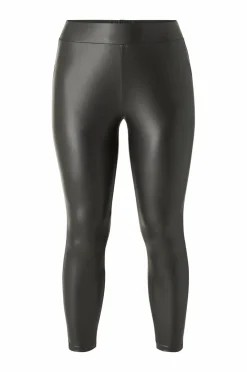 Ellos Plus collection PU-leggings med høj talje Sort
