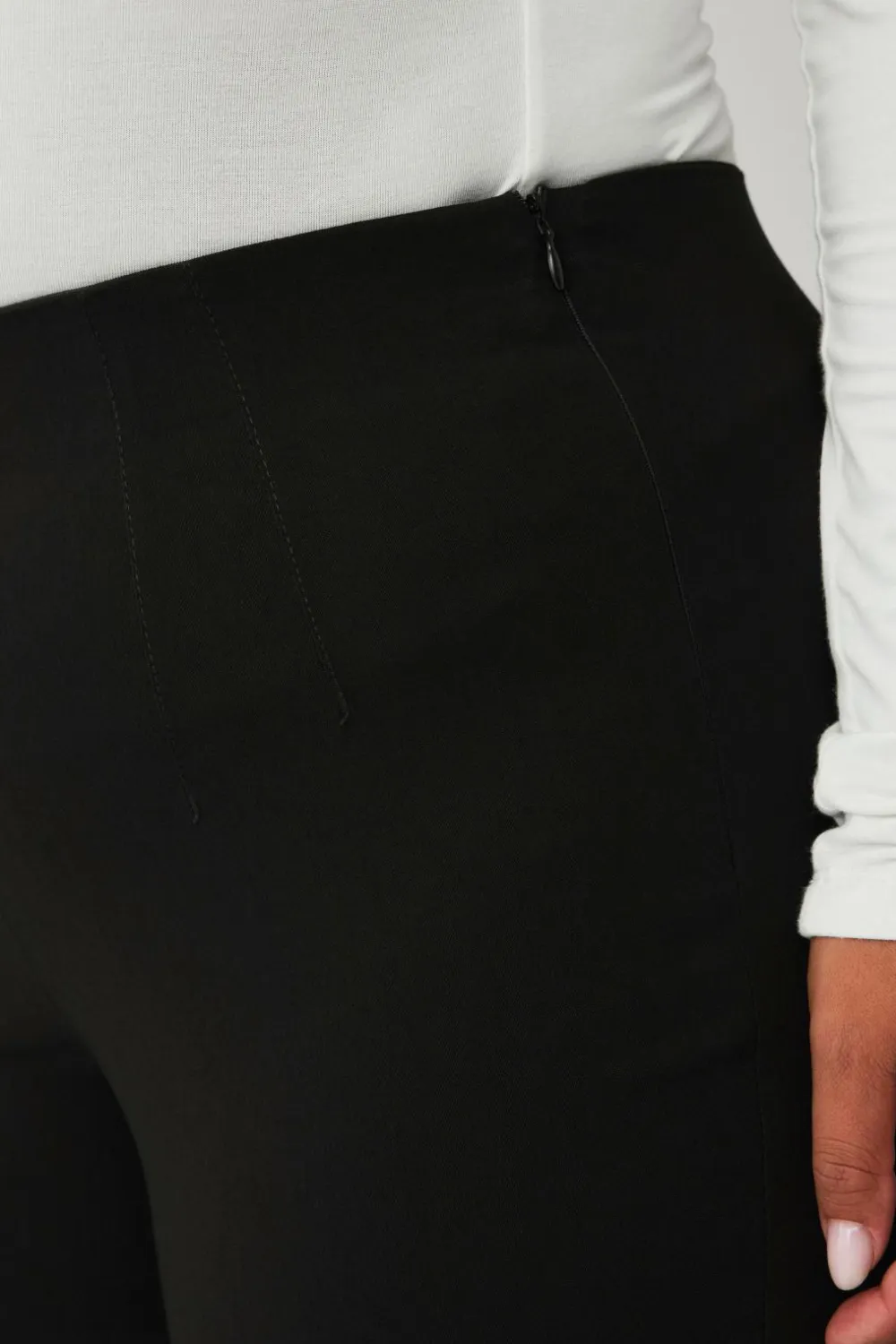 Ellos Bukser>Plus collection Bootcut-bukser sort