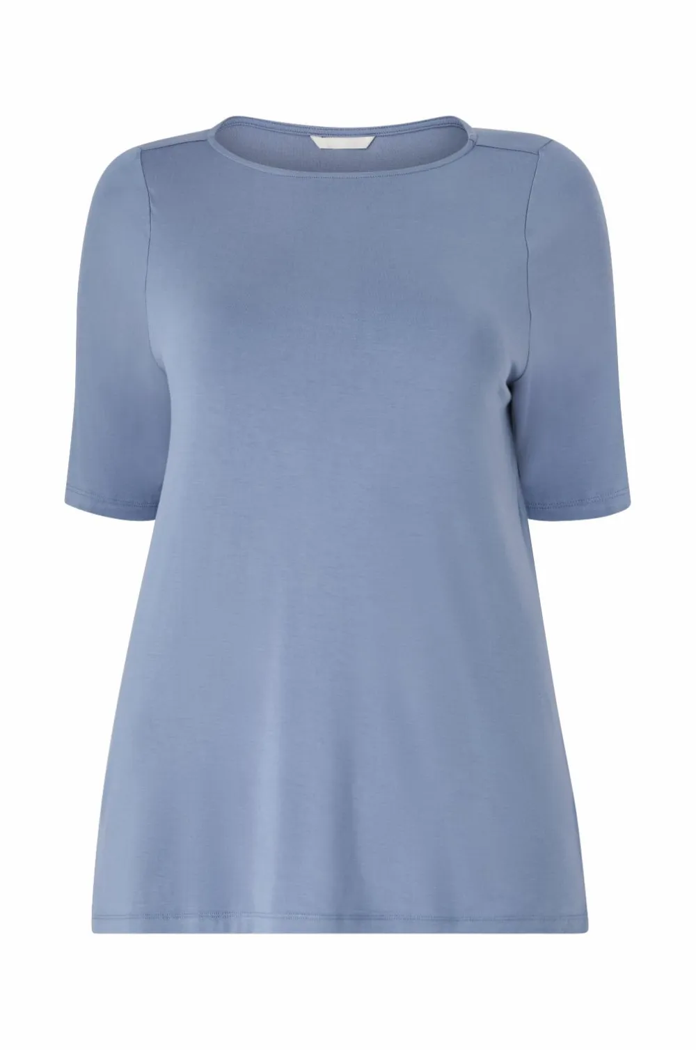 Ellos Plus collection Blød top med bådhals Blå Sale