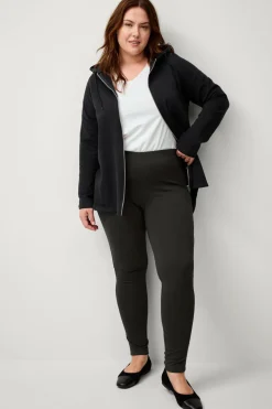 Ellos Basistøj|Tights & Leggings>Plus collection Leggings i kraftig kvalitet Sort