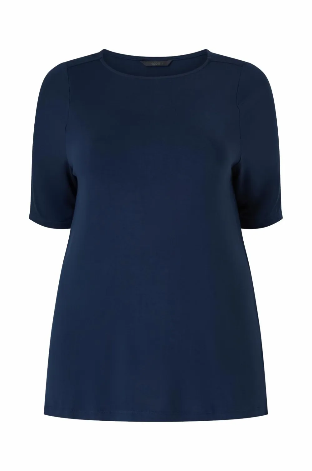Ellos Plus collection Blød top med bådhals Marineblå New