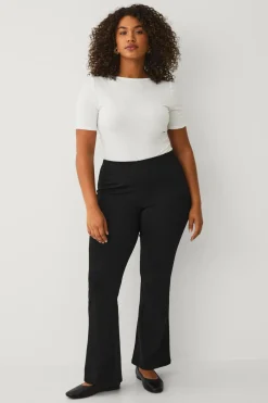 Ellos Plus collection Puntoleggings med bootcut sort