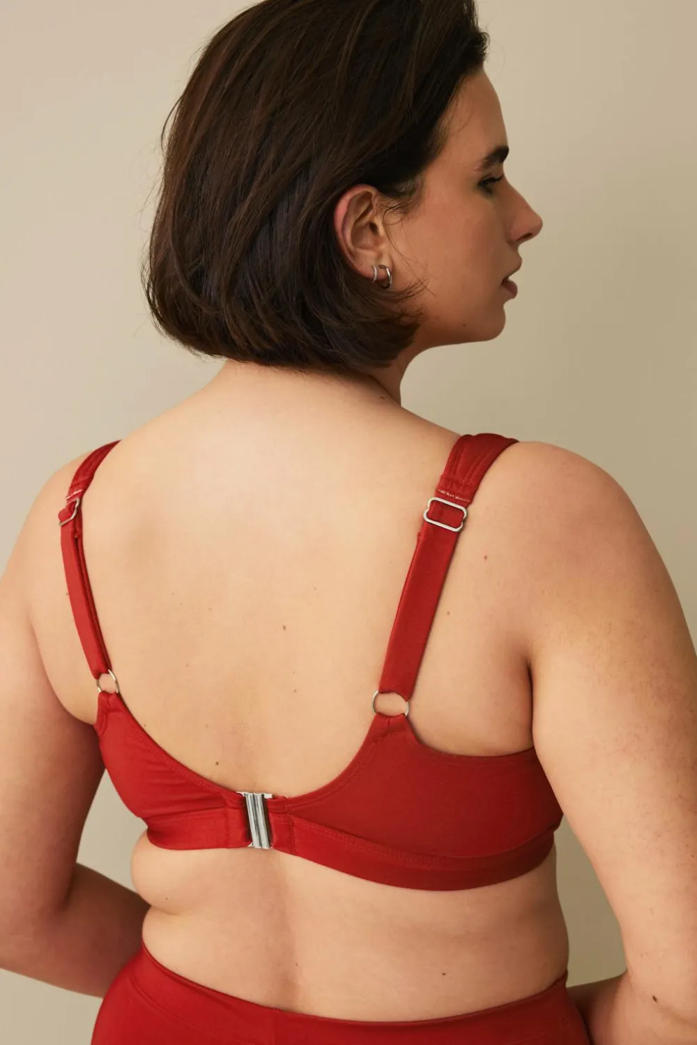 Ellos Bikinier & Bikinidele>Plus collection Blød bikini-bh Rød
