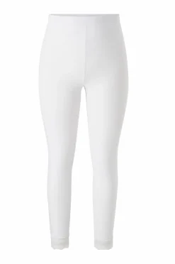 Ellos Plus collection Leggings med blondekant Hvid Best